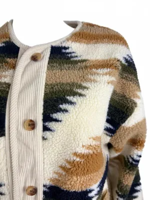 Threadgrit Women's Sherpa Jacket Size S Blue thumbnail 3