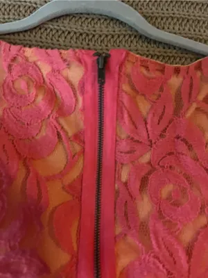 love, Fire Pink Lace Fit-and-Flare Midi Dress thumbnail 6