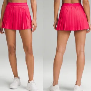 Lululemon‎ High-Rise Pleated Tennis Skirt Skort Pink Cherry Mist 4 thumbnail 2