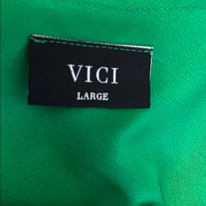 Vici Green Satin Draped Neck Spaghetti Strap Dress thumbnail 6