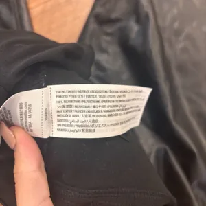 Abercrombie & Fitch Black Vegan Leather Pants Ankle Straight Ultra High Rise 16S thumbnail 6