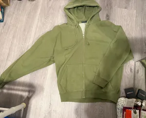 Brandy Melville Christy Zip-Up Hoodie Oversized thumbnail 1