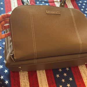 Taupe Laptop Bag with Sophisticated Design thumbnail 13