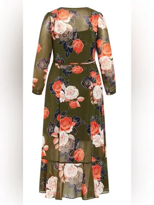 CITY CHIC | Sadie Maxi Dress - military thumbnail 4