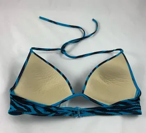 Victoria's Secret MD Turq zebra triangle bikini top thumbnail 3