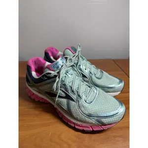 Brooks‎ Adrenaline GTS-16 Blue Green Pink Women's Sz 10.5 Metallic Running Shoe thumbnail 3