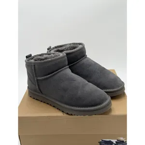 New Authentic UGG Classic Ultra Mini 1116109 Women's Fashion Boots Grey thumbnail 3