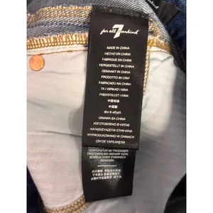 7 For All Mankind Josefina Jeans 24 Blue Skinny Boyfriend Casual Chic READ thumbnail 10