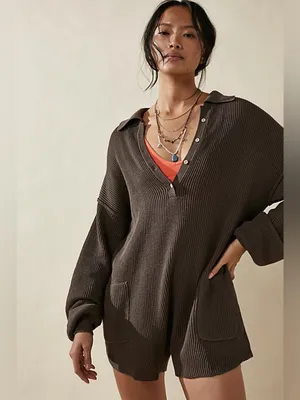 Free people Picnic Sweater Playsuit thumbnail 3
