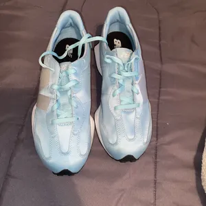 New Balance Women's Light Blue and Silver Sneakers thumbnail 4