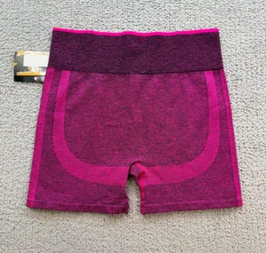 Avia Women’s L 22 Pink Seamless Contour Bike Shorts High Waist Gym Running NWT thumbnail 1
