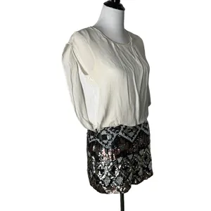 Parker Womens‎ Short Mini Silk Dress Sequin Sleeveless Formal Women Size XS thumbnail 8