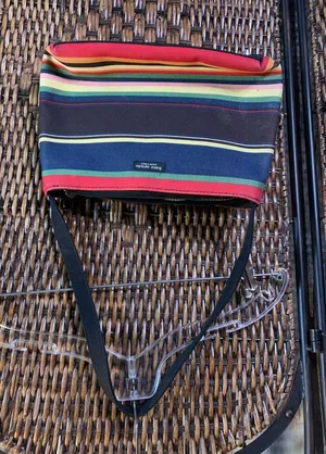 Kate Spade Multi-Color Stripe Canvas Purse thumbnail 1
