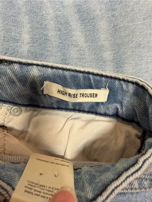 Wrangler Retro Bailey High Rise Trouser Women 31 x 32 Denim Blue Jeans NWT thumbnail 6