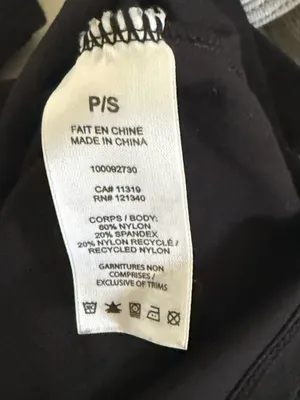 Black tank top camisole size small thumbnail 2