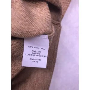 J.Crew V-Neck Sweater Women XL Brown Merino Wool‎ Oversized Pullover Classic thumbnail 8