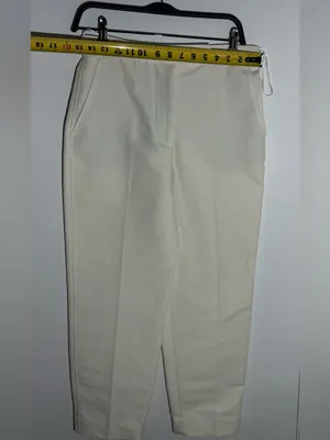 Zara Cream Straight-Leg Ankle Trousers thumbnail 5