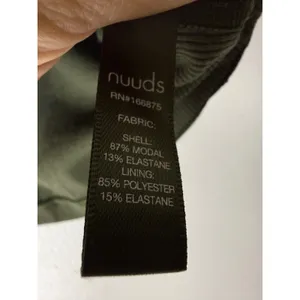 Nuuds sporty rib crop racer tank top green size Large thumbnail 4