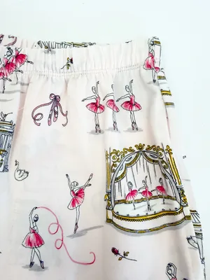 BedHead Swan Lake Short Sleeve Classic Stretch Jersey Cropped Pajama Set Ballet thumbnail 11