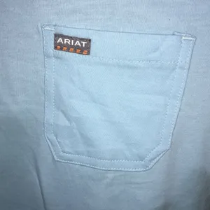 Ariat Women's Rebar CottonStrong Roughneck Graphic T-Shirt size medium blue​​ thumbnail 6