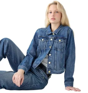 J Crew Jacket Women XXS Blue Indigo Classic Denim Button Front Jean Outdoor‎ thumbnail 1