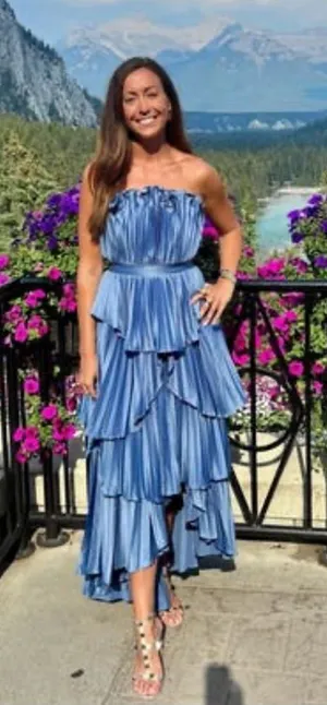 AMUR Janey Gown Blue Size 0 thumbnail 1