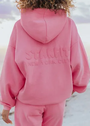 Starfit Puff Logo Hoodie Pink thumbnail 4