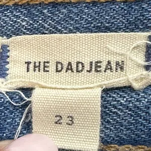 Madewell‎ The Dadjean Light Wash Button Fly Relaxed Size 23 Cotton 90's Straight thumbnail 7