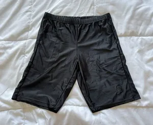 Hang Ten‎ Womens Medium Hybrid Long Swim Shorts Black Beach thumbnail 1
