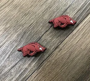 University of Arkansas Razorbacks College Charm For Crocs Shoe Charms - 2 Pieces thumbnail 1