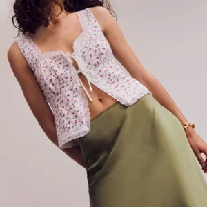 Reformation 10 NEW Rosalie Linen Top Alyssa White Romantic Preppy Cottage thumbnail 3