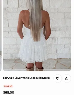 White lace fairytale dress thumbnail 2