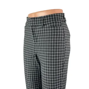 Old Navy Women's Black Window Pane High Rise Flare Bootcut Trousers Pants Size 2 thumbnail 2
