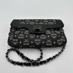 MCM Monogram Black and Gray Shoulder Bag thumbnail 2