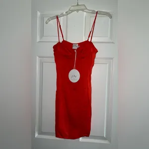 Princess Polly The Charm Mini Dress in Red Size 2 New with tag thumbnail 14