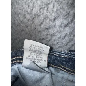 Buckle Bke Denim Jeans Women 30 Low‎ Rise Cropped Thick Stitch Y2K Western Retro thumbnail 8