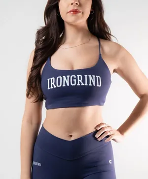 Iron Grind Athletics Eden Sports Bra Navy Blue Size Medium thumbnail 1