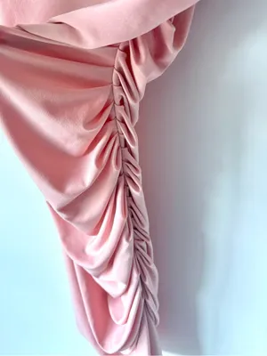 Michael Costello x Revolve Kimberly Mini Dress One Shoulder Ruched Side Pink thumbnail 7