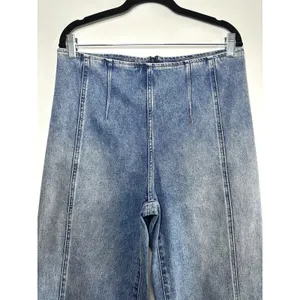 White House‎ Black Market Extra High Rise Wide Leg Crop Jeans Size 10 Bare Back thumbnail 8