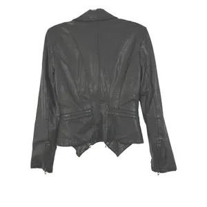 BlankNYC Black Vegan Leather Asymmetrical Moto Jacket XS thumbnail 6