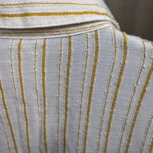 Anthropologie Striped Textured Tie Front Shirt 6 Academia Preppy Boho Hippie‎ thumbnail 5