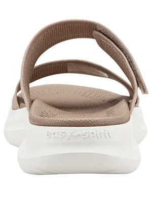 NWT Easy Spirit Womens Daleyza Embellished Double Band Sandals Taupe Brown 7M thumbnail 3