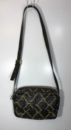 Longchamp Vintage Equestrian Brown Leather Crossbody Shoulder Bag thumbnail 1