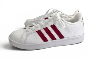 Adidas Unisex Cloudfoam Ortholite Advantage Red Stripe Sneakers thumbnail 1