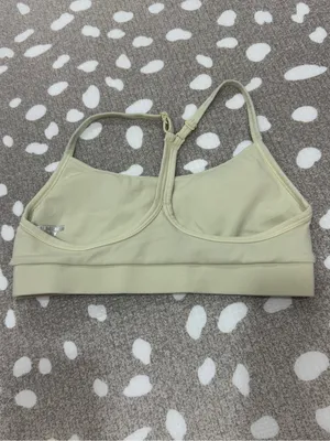 Sommer Ray sports bra butter yellow workout top crop racerback adjustable thumbnail 4