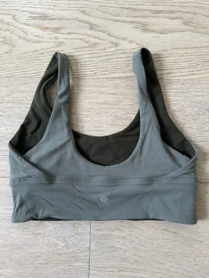 Reversible green and grey Lululemon sports bra thumbnail 5