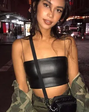 Empty Soda Leather Cropped Tank thumbnail 2