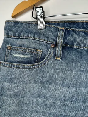 GAP Light Wash Denim Rolled Cuff Jean Shorts Size 18 thumbnail 2