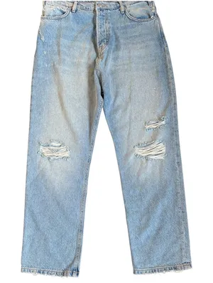 Free People Button Fly Relaxed Fit High Rise Jeans Size 28 thumbnail 1