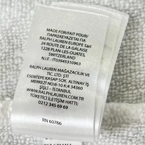 Lauren Ralph Lauren Terry Cloth Robe Women Large White Cotton Belted Spa Classic thumbnail 9